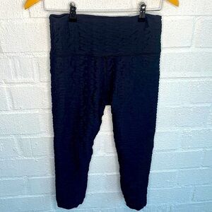 Lola Getts Active Hi-Rise Leggings Simply Black Links Pattern Leggings sz M